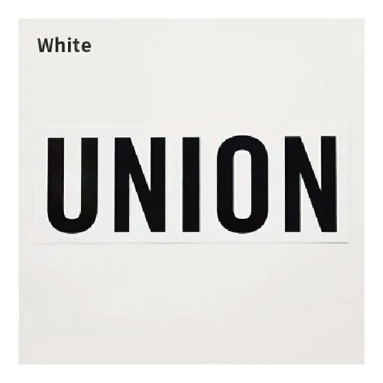 UNION ユニオン [union] UNION BOX LOGO STICKER 8 INCH 25-26 スノーボード ステッカー White