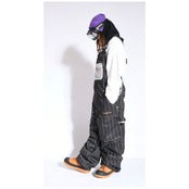 スノーボード ウェア プランビー PLAN B WORKER BIB PANTS  STRIPE 送料無料 日本正規品 予約商品 店頭受け取り可能