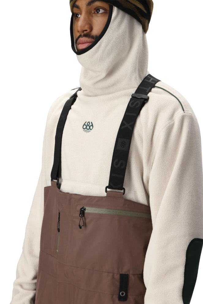 686 ロクハチロク MENS GORE-TEX 3L ATV BIB PEPPERCORN 25-26 スノーボード ウェア
