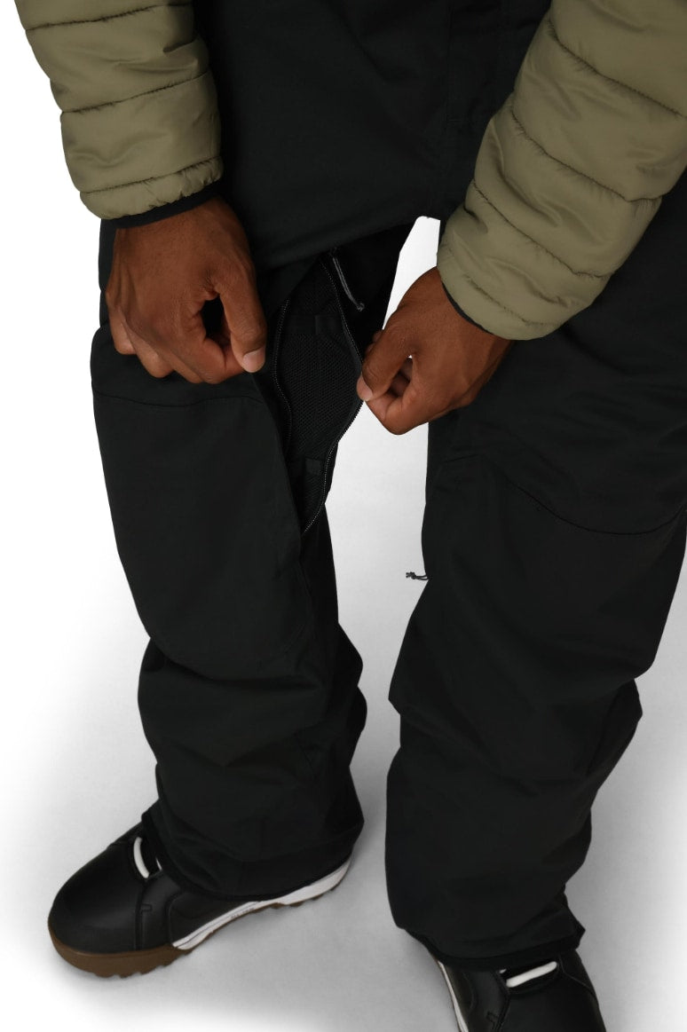 686 ロクハチロク MENS HOT LAP INSULATED BIB BLACK 25-26 スノーボード ウェア