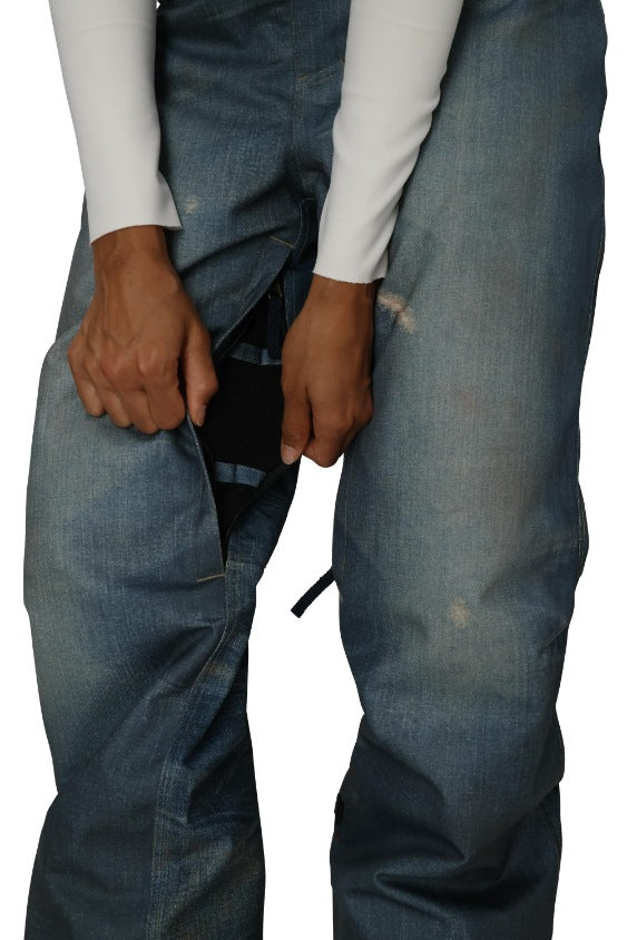 686 ロクハチロク WOMENS DECONSTRUCTED DENIM INSULATED PANT INDIGO DENIM 25-26 スノーボード ウェア