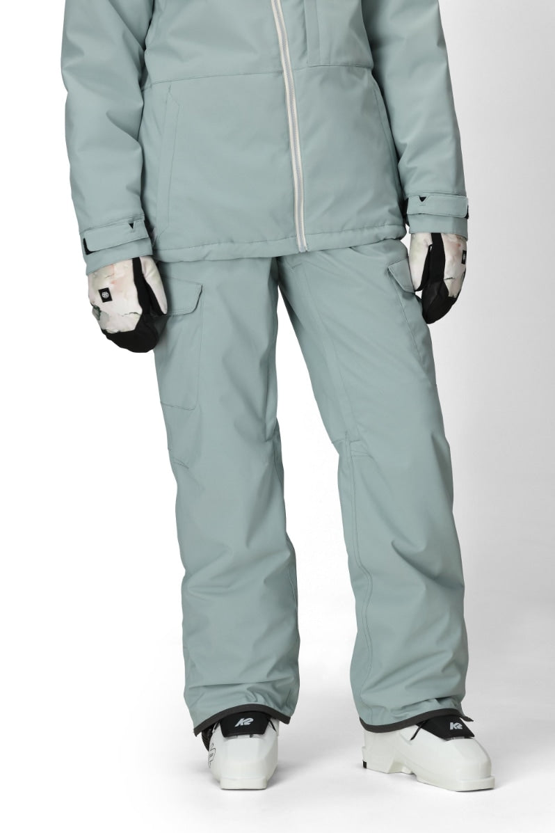 686 ロクハチロク WOMENS AURA INSULATED CARGO PANT DUSTY MARINE 25-26 スノーボード ウェア