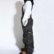スノーボード ウェア プランビー PLAN B WORKER BIB PANTS  STRIPE 送料無料 日本正規品 予約商品 店頭受け取り可能