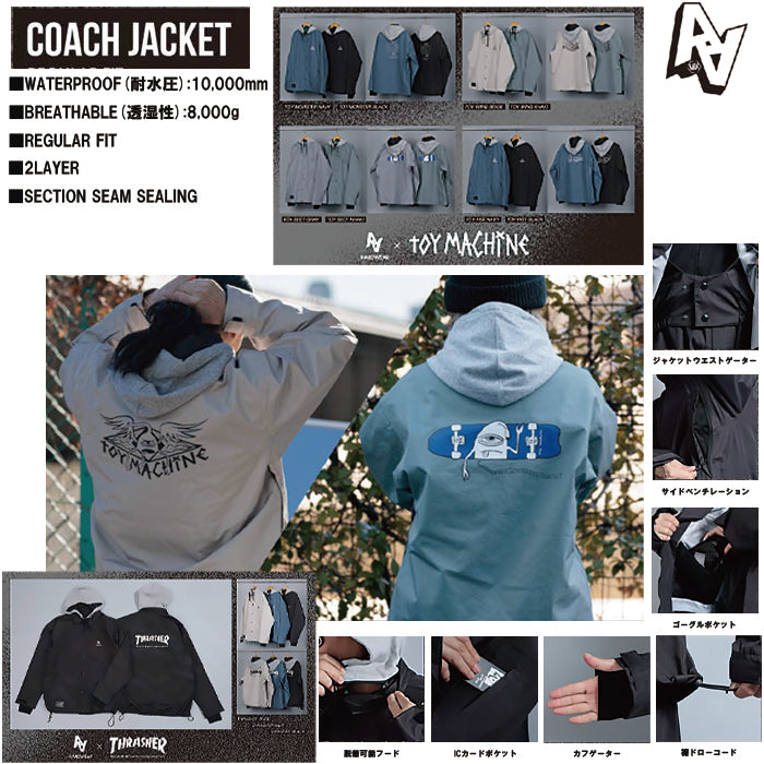 スノーボード ウェア ダブルエー AA COACH JACKET  TOY FIST NAVY 送料無料 日本正規品 予約商品 店頭受け取り可能