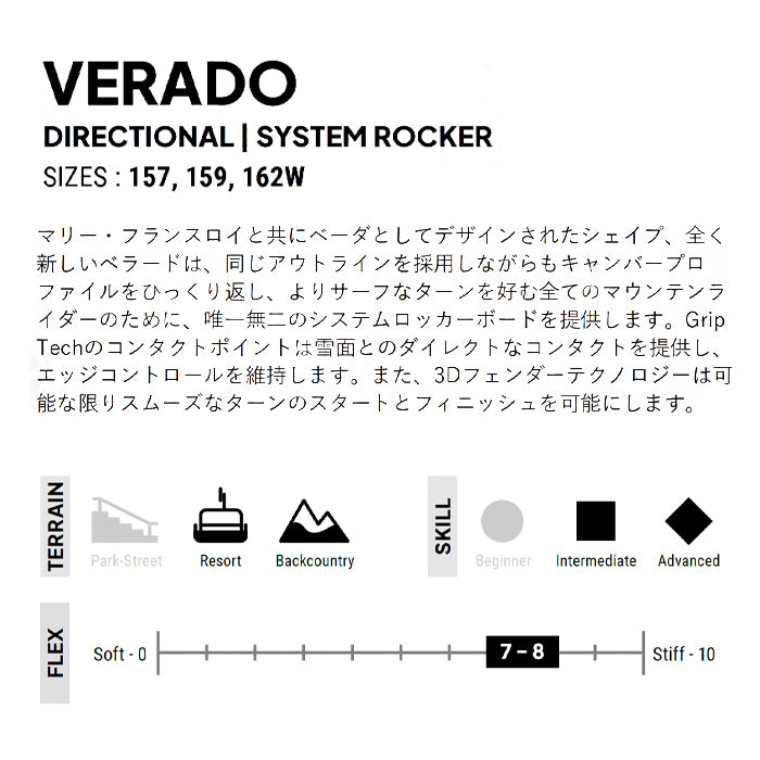 スノーボード ボード  アーバー ARBOR VERADO  25-26 送料無料 日本正規品 予約商品 店頭受け取り可能