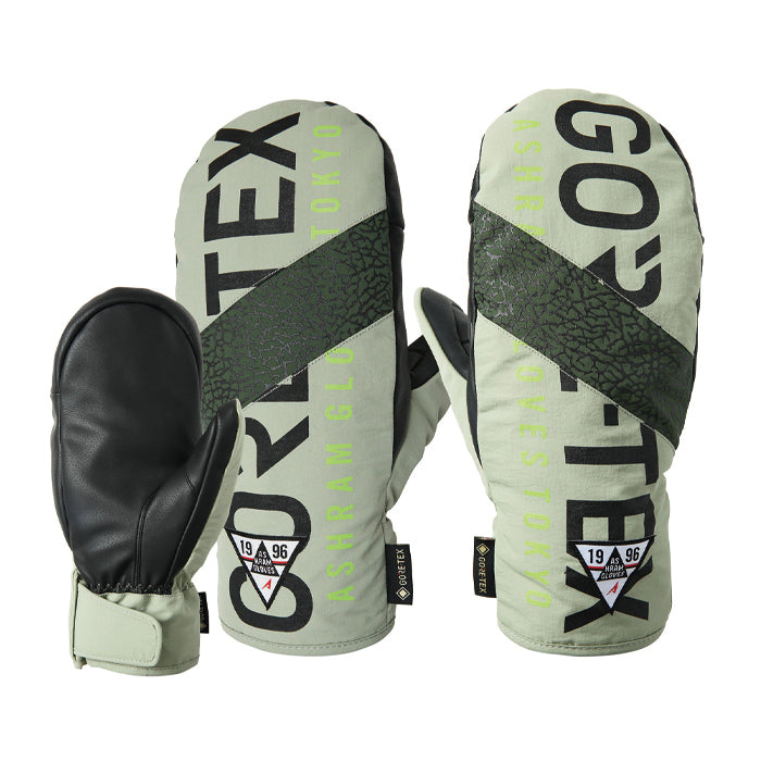 スノーボード グローブ アシュラム ASHRAM PROFILE LOGO MITT Lt.GREEN 25-26 送料無料 日本正規品