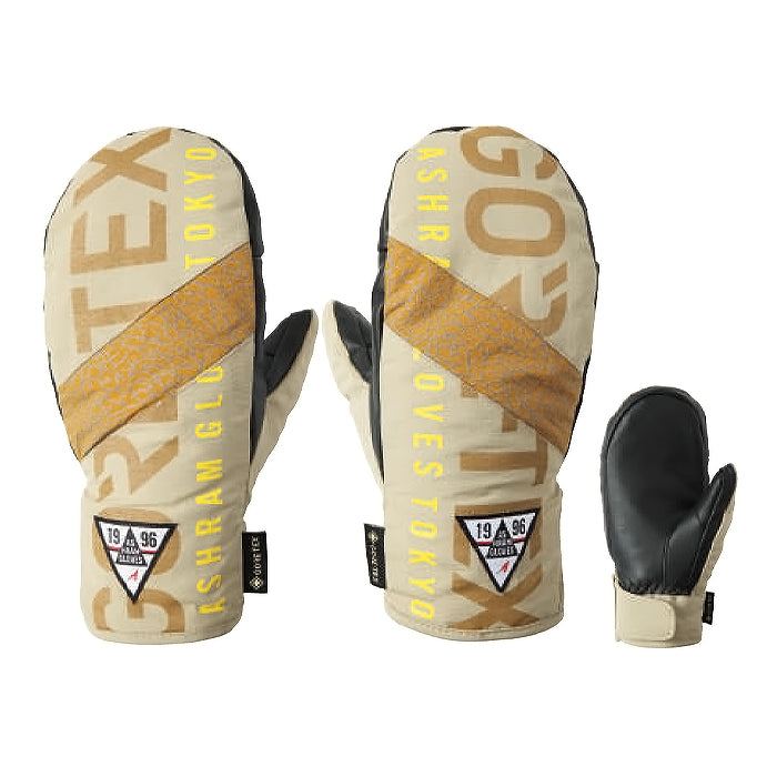 25-26 ASHRAM PROFILE LOGO MITT BEIGE スノーボード 早期予約