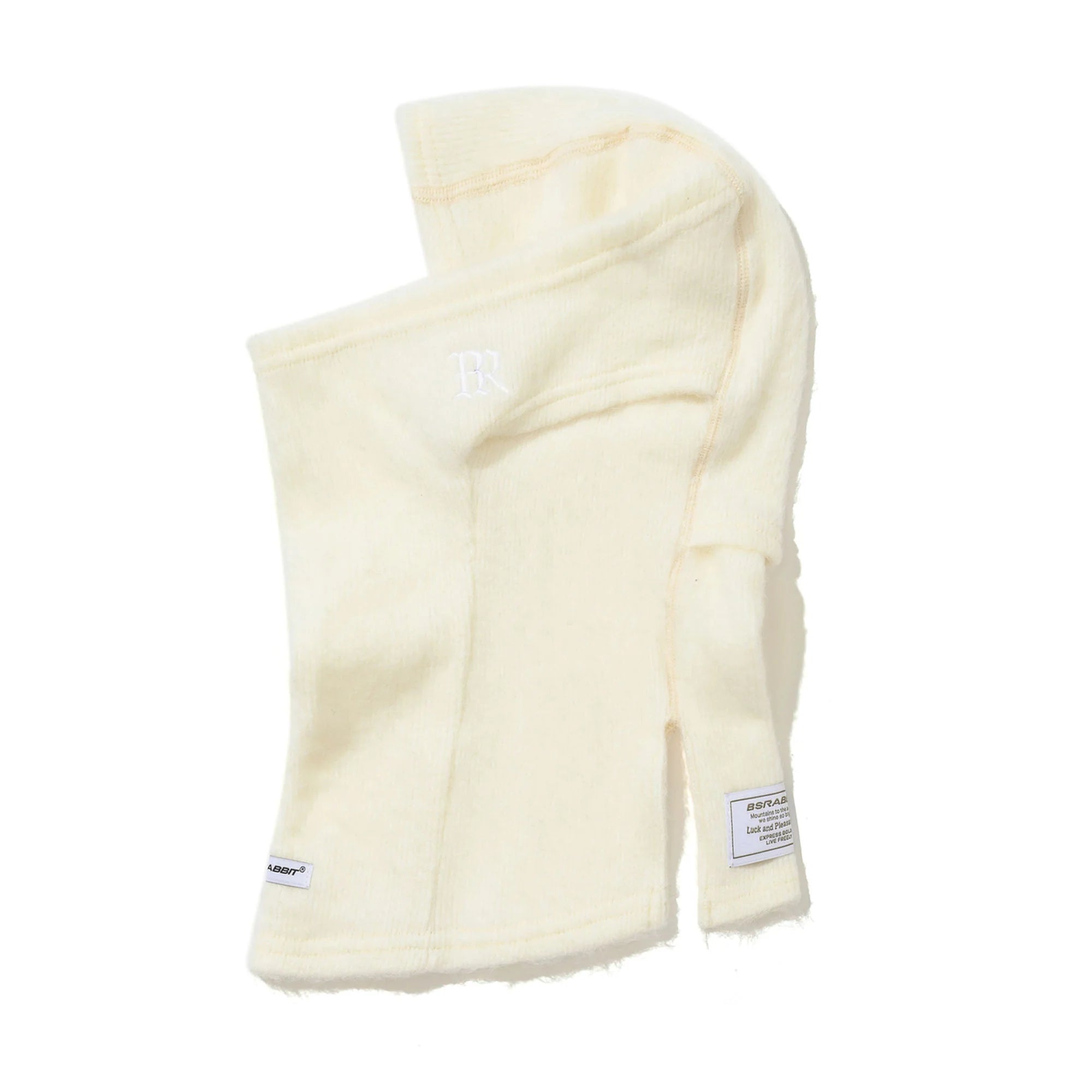 スノーボード バラクラバ ビーエスラビット BSRABBIT BR LOGO FUR BALACLAVA WHITE 25-26 送料無料 日本正規品 予約商品 店頭受け取り可能