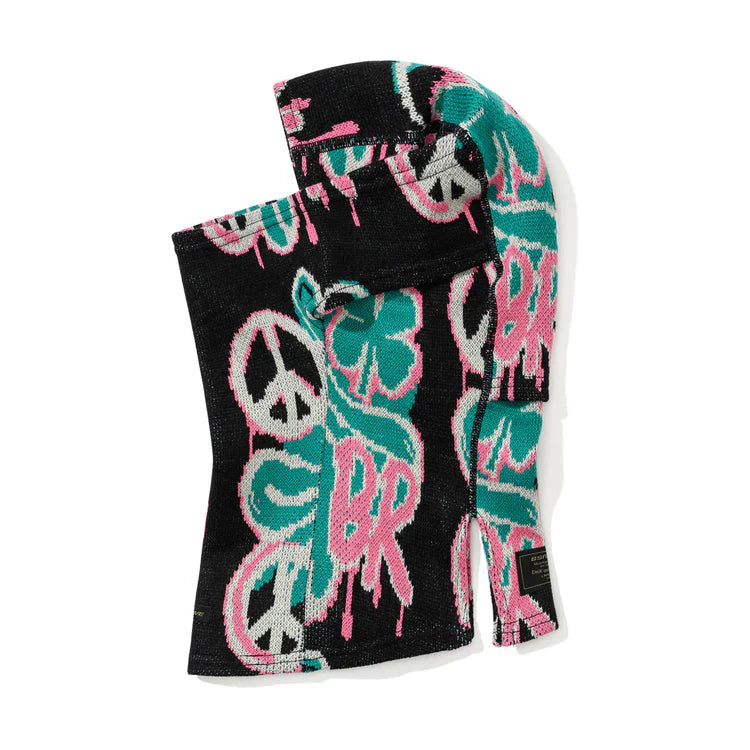 スノーボード バラクラバ ビーエスラビット BSRABBIT PEACE BR JACQUARD BALACLAVA BLACK 25-26 送料無料 日本正規品 予約商品 店頭受け取り可能