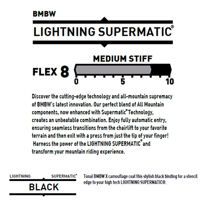 25-26 BENTMETAL LIGHTNING SUPERMATIC BLACK スノーボード 日本正規品 早期予約