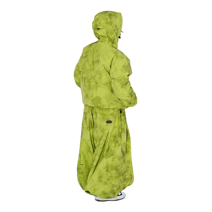 スノーボード ウェア ビーエスラビット BSRABBIT DSXBS LIGHT HOODED DOWN PADDING JUMPER RIP STOP LIME 25-26 送料無料 日本正規品