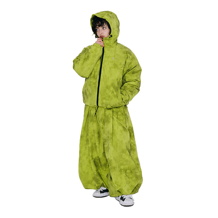 スノーボード ウェア ビーエスラビット BSRABBIT DSXBS LIGHT HOODED DOWN PADDING JUMPER RIP STOP LIME 25-26 送料無料 日本正規品