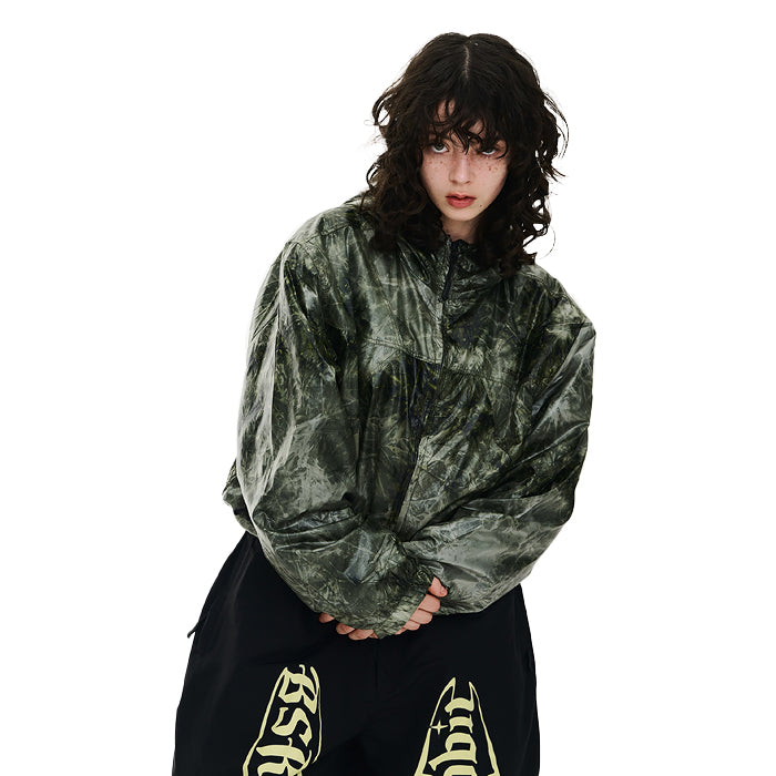 スノーボード ウェア ビーエスラビット BSRABBIT BSRWAVE BRUSHED DYE HOODED JACKET KHAKI 25-26 日本正規品
