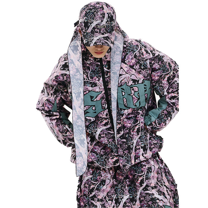 スノーボード ウェア ビーエスラビット BSRABBIT BSRB KR JAGAE ART HOODED JACKET PURPLE 25-26 送料無料 日本正規品