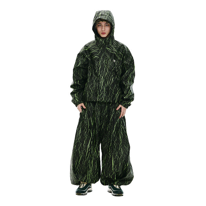 スノーボード ウェア ビーエスラビット BSRABBIT DSXBS BLACK SHADOW HOODED JACKET BLACK GREEN 25-26 送料無料 日本正規品