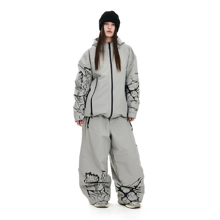 スノーボード ウェア ビーエスラビット BSRABBIT DUAL ZIP SEAM