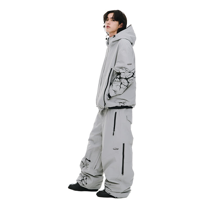 スノーボード ウェア ビーエスラビット BSRABBIT DUAL ZIP SEAM