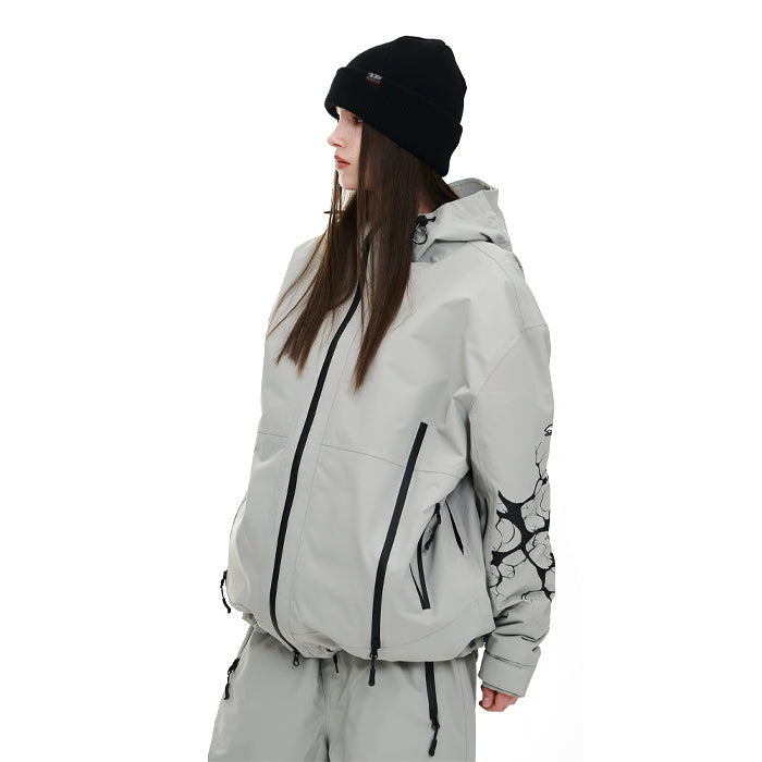 スノーボード ウェア ビーエスラビット BSRABBIT DUAL ZIP SEAM