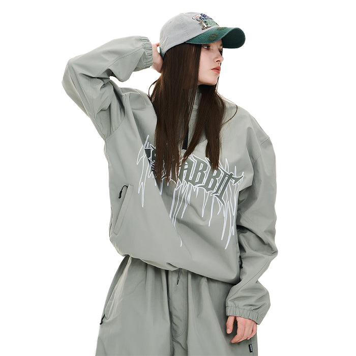 スノーボード ウェア ビーエスラビット BSRABBIT DEATH LOGO 3L ANORAK