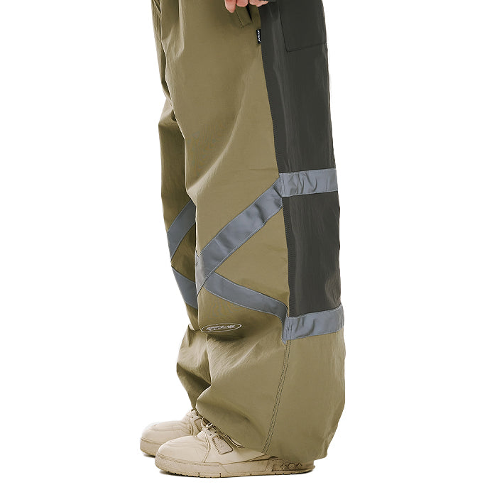 スノーボード ウェア ビーエスラビット BSRABBIT ORIGINAL POT-X REFLECTIVE WIDE JOGGER PANTS KHAKI 25-26 送料無料 日本正規品