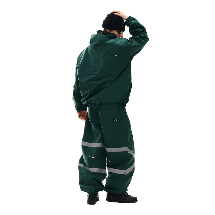 スノーボード ウェア ビーエスラビット BSRABBIT POCKET RIDGE HOODED JACKET GREEN 25-26 日本正規品