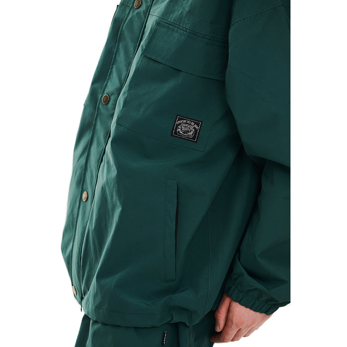 スノーボード ウェア ビーエスラビット BSRABBIT POCKET RIDGE HOODED JACKET GREEN 25-26 日本正規品
