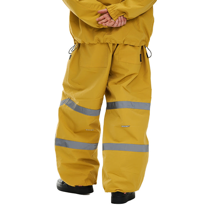 スノーボード ウェア ビーエスラビット BSRABBIT ORIGINAL POT-X REFLECTIVE WIDE JOGGER PANTS MUSTARD 25-26 日本正規品