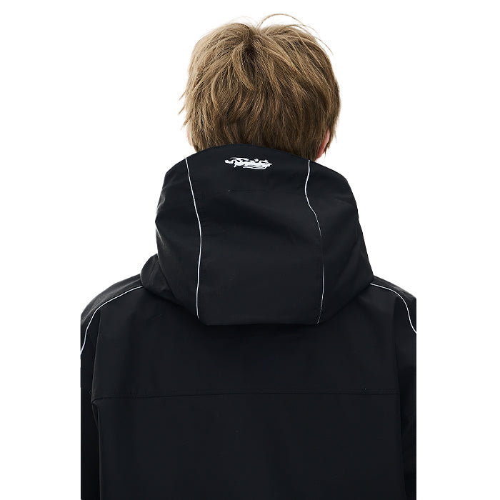 スノーボード ウェア ビーエスラビット BSRABBIT STREAM LINE HOODIE 3L HOODED JACKET BLACK 25-26 日本正規品