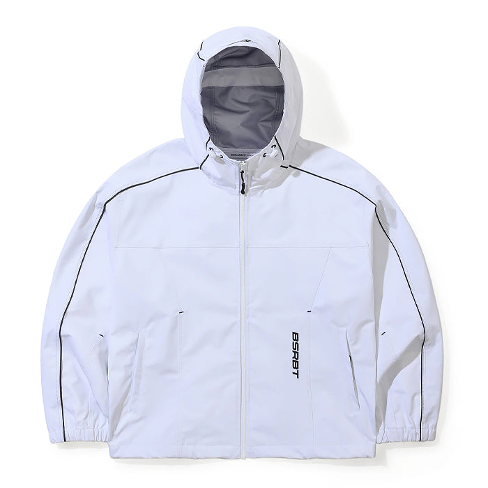 スノーボード ウェア ビーエスラビット BSRABBIT STREAM LINE HOODIE 3L HOODED JACKET WHITE 25-26 送料無料 日本正規品