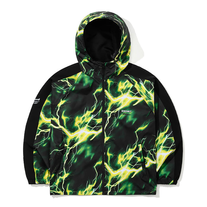 スノーボード ウェア ビーエスラビット BSRABBIT ARTISTIC HOODED JACKET THUNDER GREEN 25-26 送料無料 日本正規品