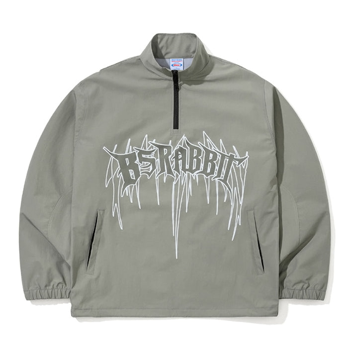 スノーボード ウェア ビーエスラビット BSRABBIT DEATH LOGO 3L ANORAK JACKET GRAY 25-26 送料無料 日本正規品 予約商品 店頭受け取り可能