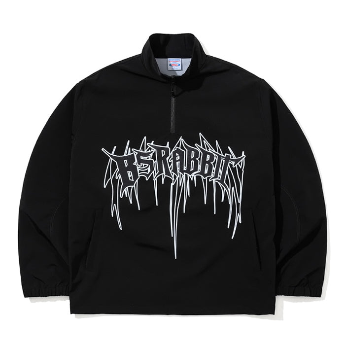 スノーボード ウェア ビーエスラビット BSRABBIT DEATH LOGO 3L ANORAK JACKET BLACK 25-26 送料無料 日本正規品 予約商品 店頭受け取り可能