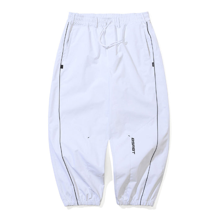 スノーボード ウェア ビーエスラビット BSRABBIT STREAM LINE 3L SUPER WIDE JOGGER PANTS WHITE 25-26 送料無料 日本正規品 予約商品 店頭受け取り可能
