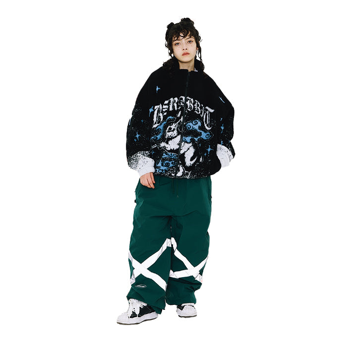 スノーボード ウェア ビーエスラビット BSRABBIT ORIGINAL POT-X REFLECTIVE WIDE JOGGER PANTS GREEN 25-26 送料無料 日本正規品 予約商品 店頭受け取り可能