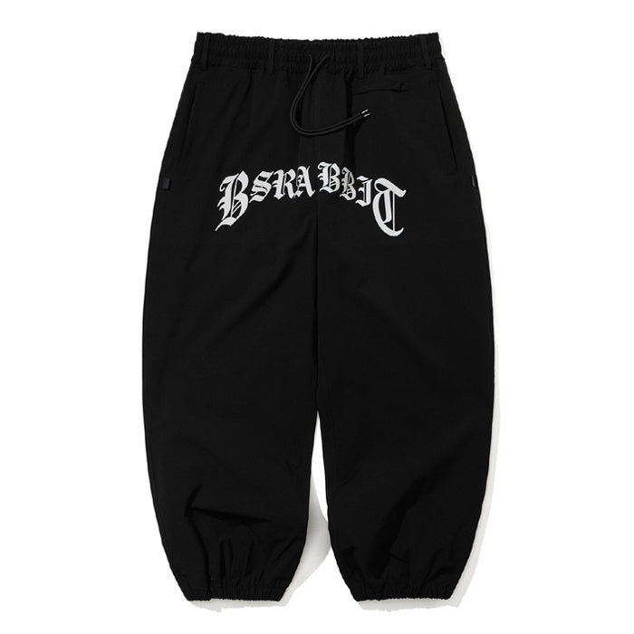 スノーボード ウェア ビーエスラビット BSRABBIT ALWAYS ON SUPER WIDE JOGGER PANTS BLACK 25-26 送料無料 日本正規品 予約商品 店頭受け取り可能