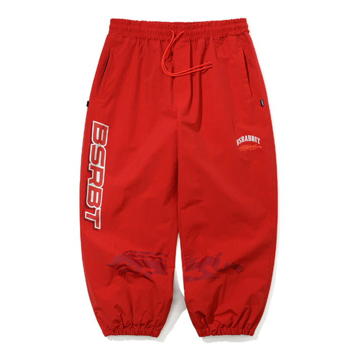スノーボード ウェア ビーエスラビット BSRABBIT LIGHT ACTIVE SUPER WIDE JOGGER PANTS RED 25-26 送料無料 日本正規品 予約商品 店頭受け取り可能