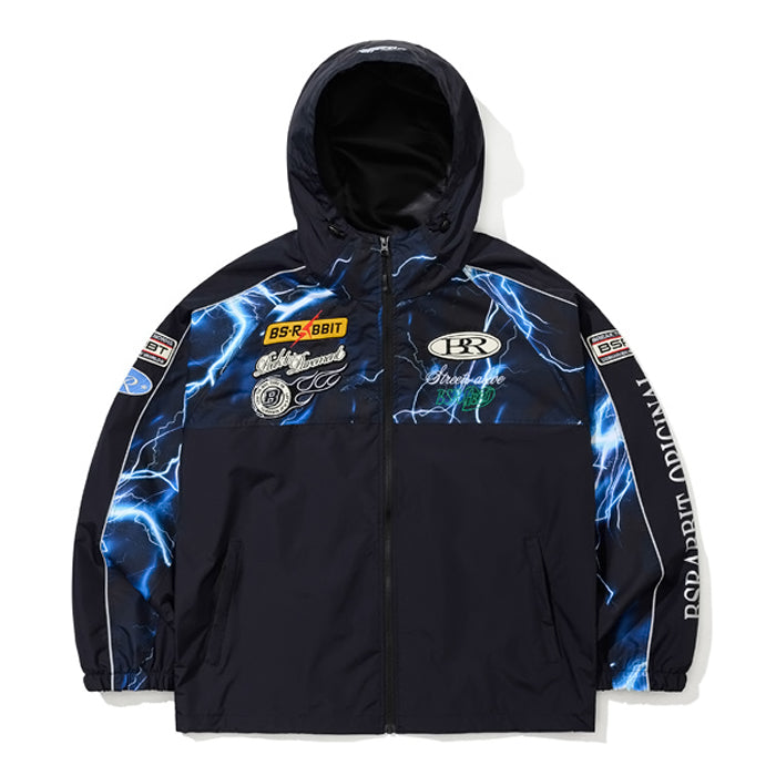 スノーボード ウェア ビーエスラビット BSRABBIT PATCHED UTILITY HOODED JACKET JACKET NAVY / THUNDER BLUE 25-26 送料無料 日本正規品 予約商品 店頭受け取り可能