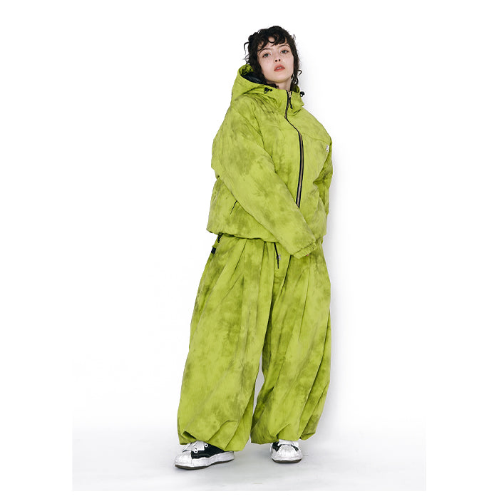 スノーボード ウェア ビーエスラビット BSRABBIT DSXBS LIGHT HOODED DOWN PADDING JUMPER RIP STOP LIME 25-26 送料無料 日本正規品 予約商品 店頭受け取り可能