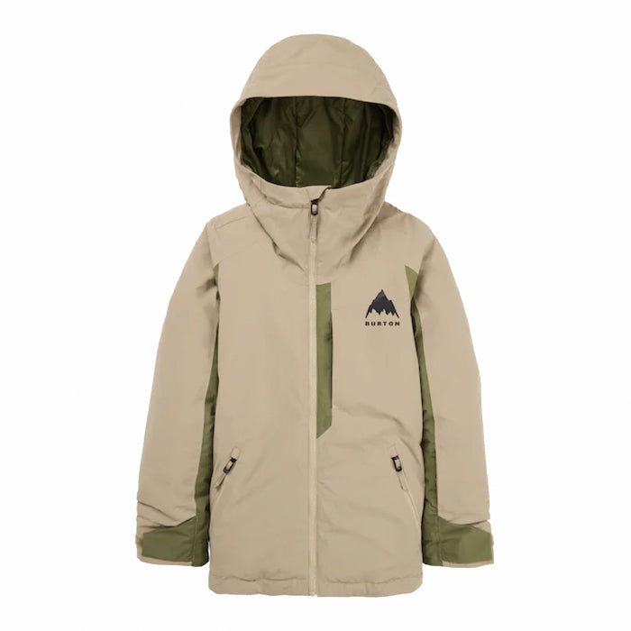 スノーボード ウェア バートン BURTON Hillslope Jacket Summit Taupe / Forest Moss キッズ 25-26 送料無料 日本正規品 予約商品 店頭受け取り可能