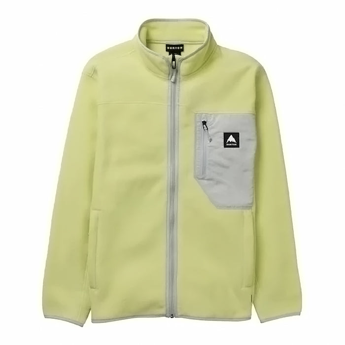 スノーボード ウェア バートン BURTON Cinder Full-Zip Fleece Glow Yellow Green 25-26 送料無料 日本正規品 予約商品 店頭受け取り可能