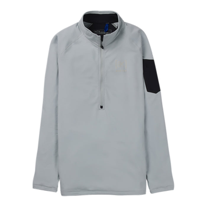 スノーボード ウェア バートン BURTON AK Helium Grid Fleece Half-Zip Gray Cloud 25-26 送料無料 日本正規品 予約商品 店頭受け取り可能