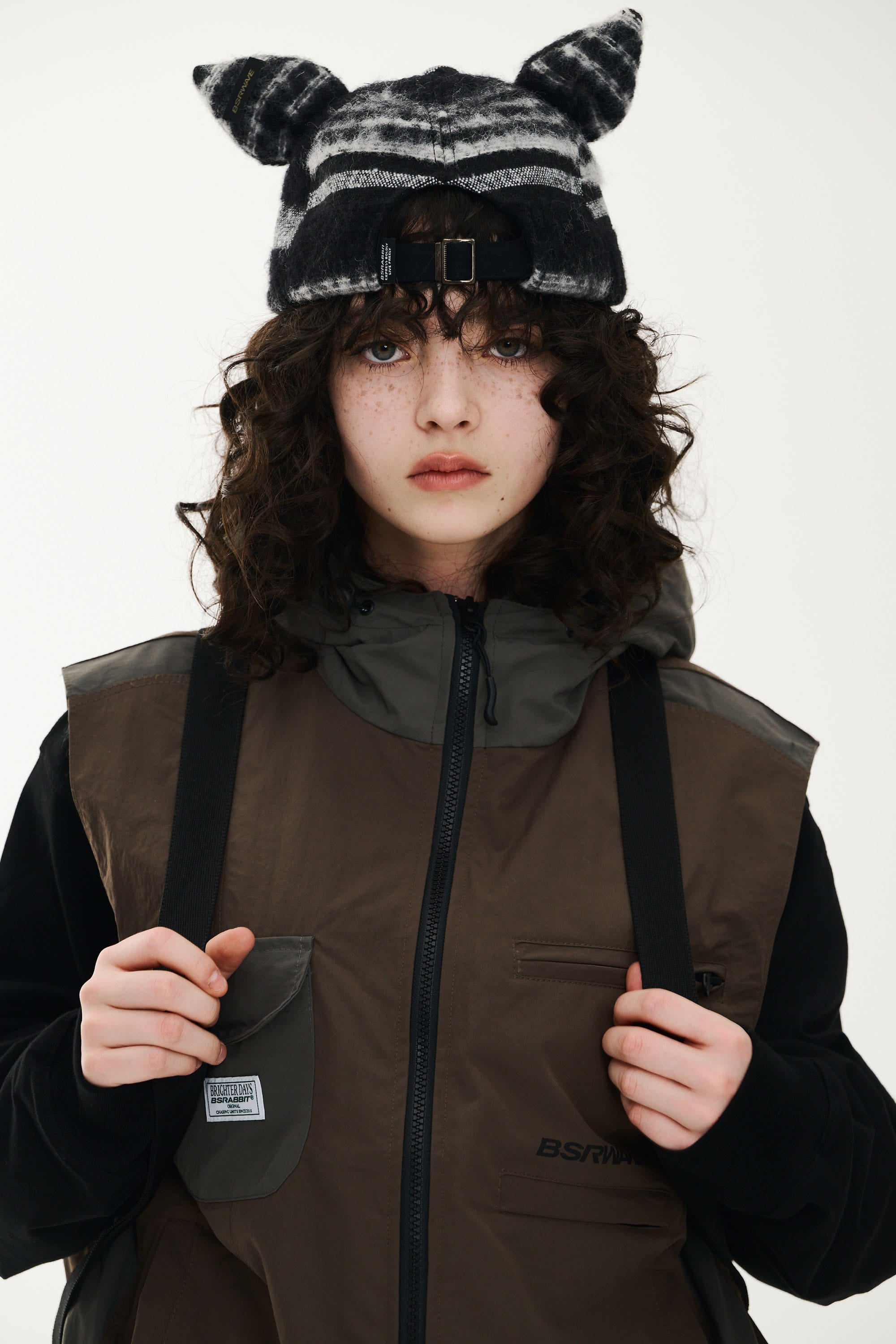スノーボード キャップ ビーエスラビット BSRABBIT SHORT BUNNY EAR FAUX FUR CAP BLACK 25-26 送料無料 日本正規品 予約商品 店頭受け取り可能