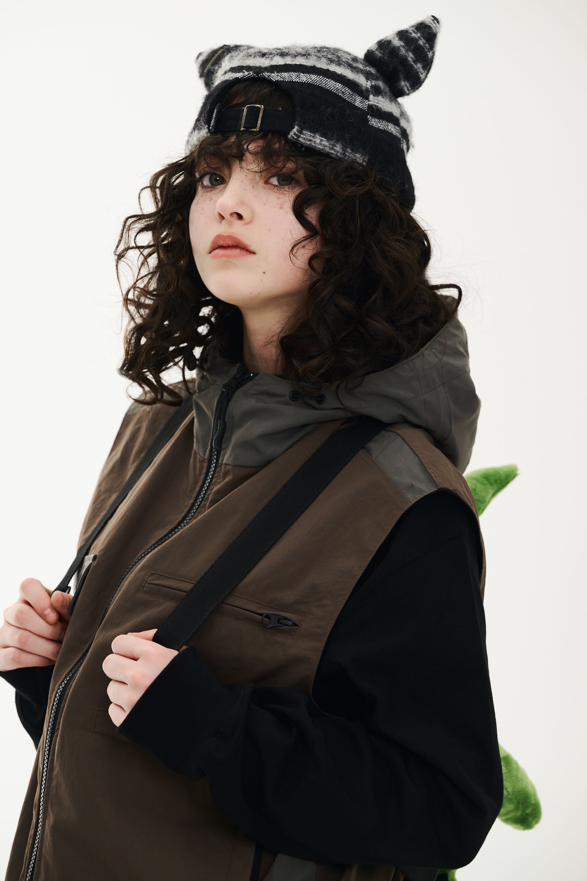 スノーボード キャップ ビーエスラビット BSRABBIT SHORT BUNNY EAR FAUX FUR CAP BLACK 25-26 送料無料 日本正規品 予約商品 店頭受け取り可能