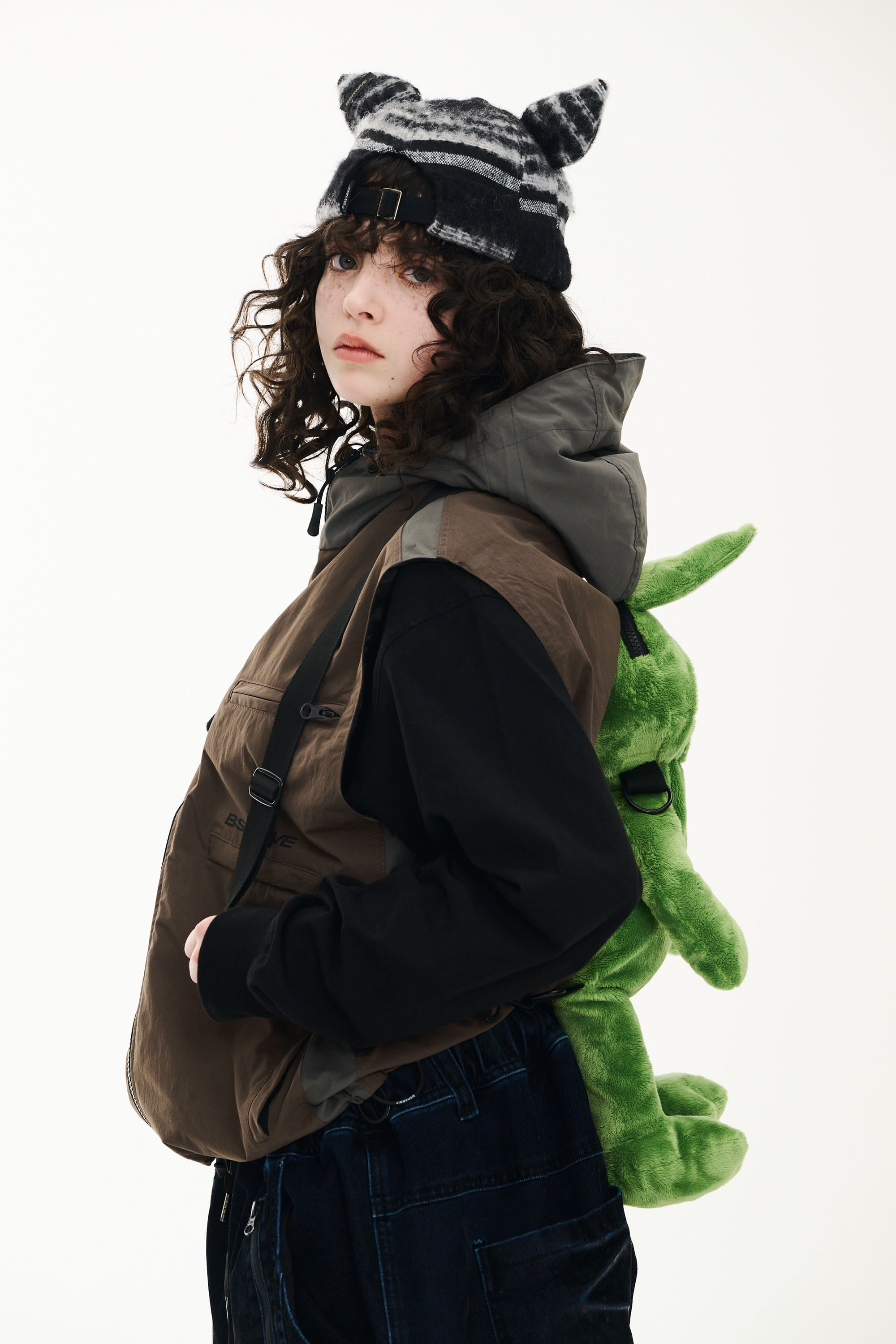 スノーボード キャップ ビーエスラビット BSRABBIT SHORT BUNNY EAR FAUX FUR CAP BLACK 25-26 送料無料 日本正規品 予約商品 店頭受け取り可能
