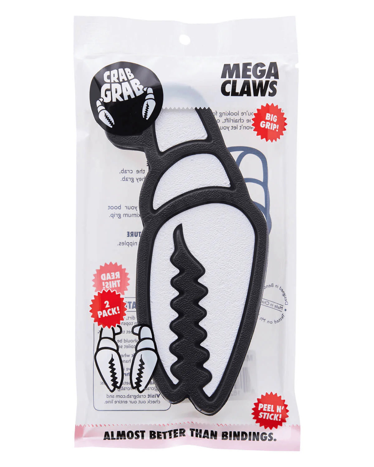 CRAB GRAB クラブグラブ MEGA CLAW 25-26 スノーボード アクセサリー BLACK WHITE