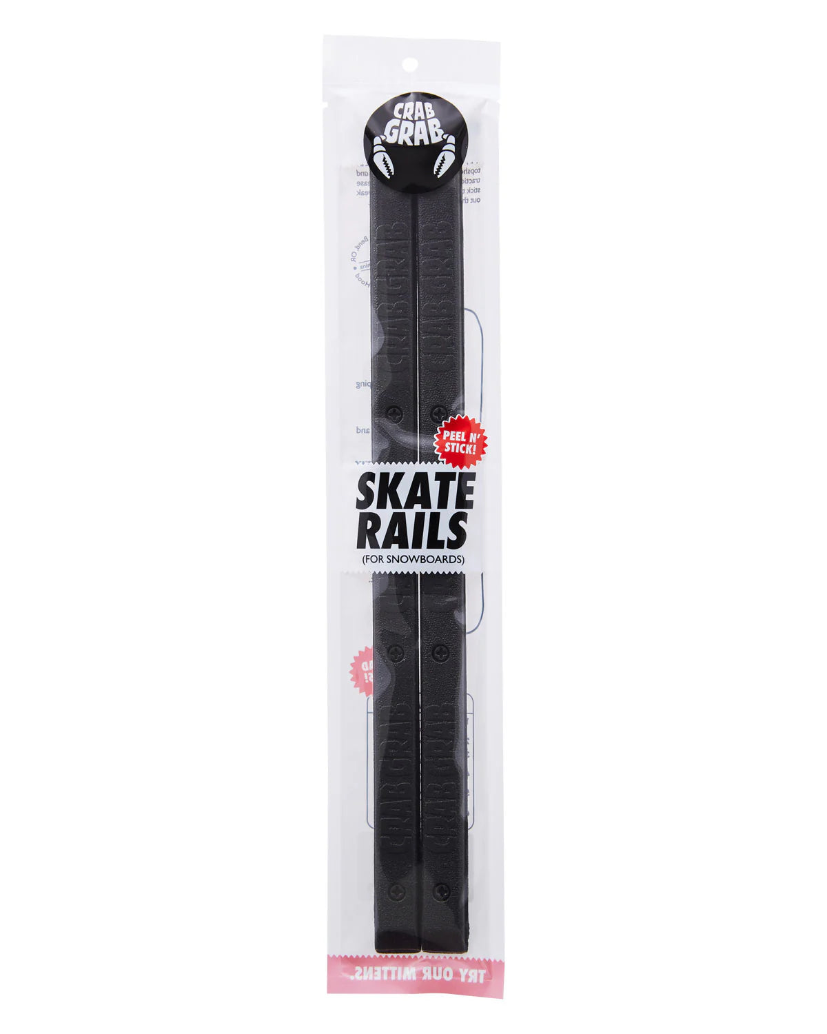 CRAB GRAB クラブグラブ SKATE RAILS 25-26 スノーボード アクセサリー BLACK