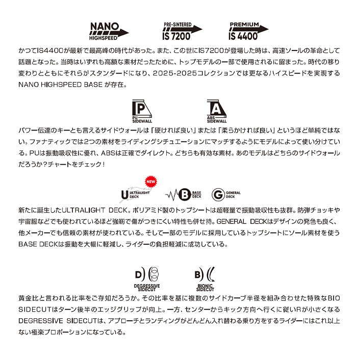 スノーボード ボード  ファナティック FANATIC E-ONE - 25-26 送料無料 日本正規品 予約商品 店頭受け取り可能