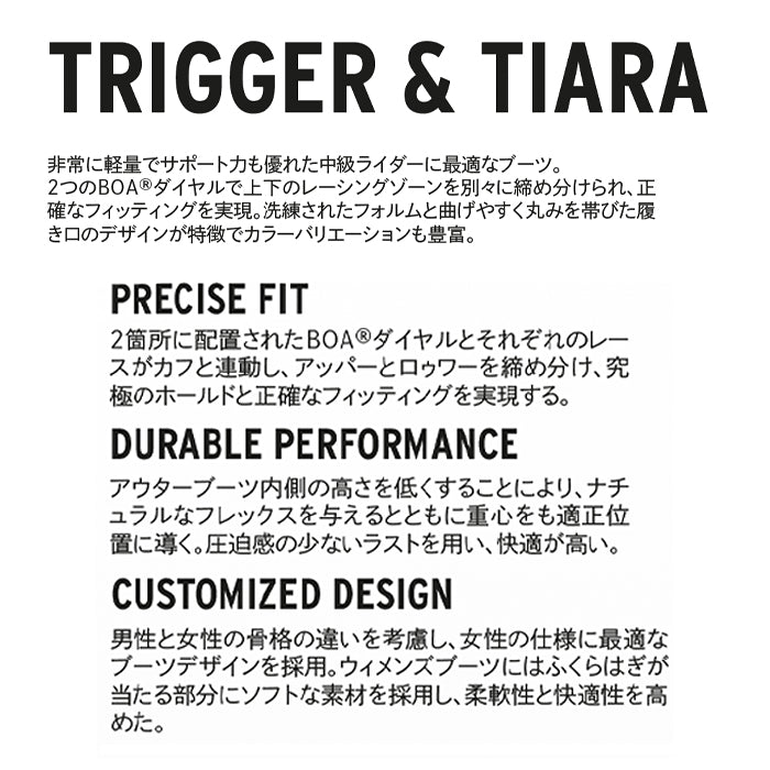 スノーボード ブーツ ヘッド HEAD TIARA BOA black 25-26 日本正規品