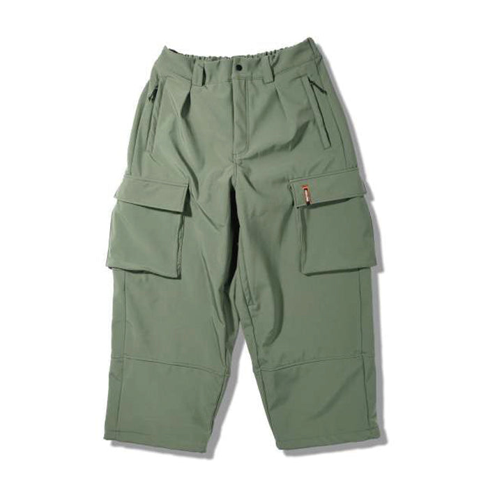 スノーボード ウェア ヘルロイド HELLOID SOFTSHELL WIDE CARGO PANTS OLIVE 25-26 送料無料 日本正規品 予約商品 店頭受け取り可能