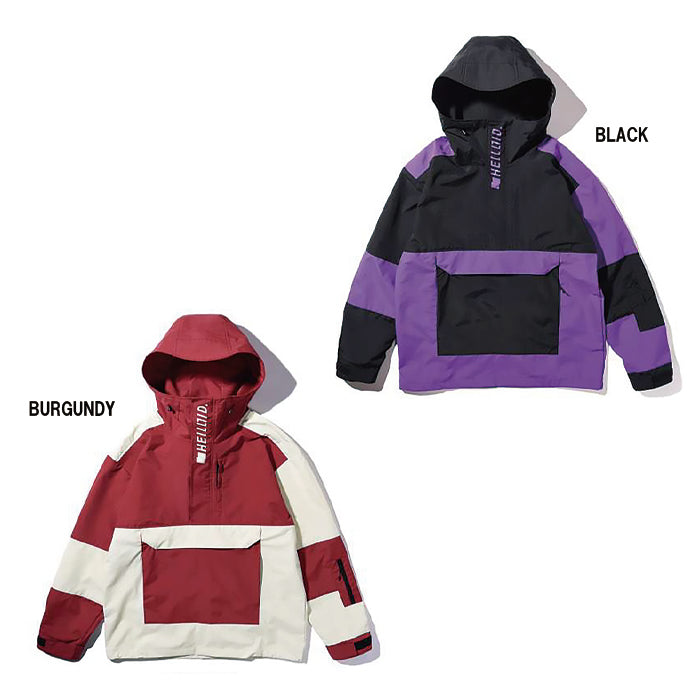スノーボード ウェア ヘルロイド HELLOID 3LAYER ANORAK JACKET BLACK 25-26 送料無料 日本正規品 予約商品 店頭受け取り可能